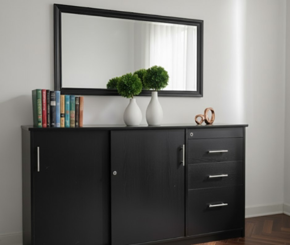 Aparador de Melamina Premium – 9/10 de estado, se vende por viaje 🧳 ¡Oferta imperdible!